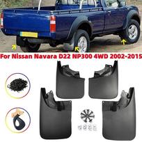 4 vnt. Automobilio purvasaugiai Priekiniai ir galiniai ratų purvasaugiai Nissan Navara D22 NP300 4WD 2002-2015 Automobilio priedai
