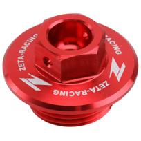 ZETA RACING SEROW250/TRICKER/XT250X, RM80/85/125/250, RMZ250/450, V Strom...etc Oil filler cap raudona