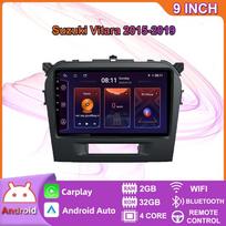 Android automobilinė radija Carplay Suzuki Vitara 2015-2019 Multimedia vaizdo grotuvas GPS navigacija WIFI 4+64GB 4+64GB