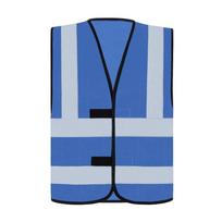 Korntex Unisex Suaugusiųjų Hannover 4 juostų atspindinti juosta Hi-Vis liemenė 6XL mėlyna