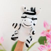 Miško Gyvūno Pirštinė Panda Pliušinis Žaislas Vaikams Vandenyno Ryklio Lėlė 9cm dryžiai