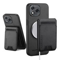 Piniginė Kortelių Laikiklis Dėklas Honor 400 200 90 Magic 7 Lite Magnetinis Dangtelis Odinis Mag-safe Stovas Korpusas Minkštas Telefono Dėklas for Honor 90 Lite juoda
