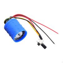 Mini bešepetėlis variklis Aliuminio sparnuotė Kanalinis ventiliatorius PASIDARYK pats priedai plaukų džiovintuvui ir lygintuvui 7V 24V 100000RPM