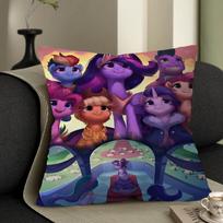 Cartoon My Little P-pony Pillow Gift Home Office Decoration Bedroom Sofa Car Cushion Cover Case 45x45 16x16Inch white