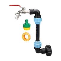 Gooseneck IBC Tank Adaptors With Outlet Valves IBC Barrels Connectors Home Gardens irrigation Water Connectors Enduring 1