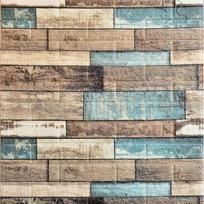 Vintage 3D plytų akmens lipni vandeniui atspari fono siena „pasidaryk pats“ svetainės miegamojo tapetai „YFme“ dekoras 5 vnt., 70x77cm / 27,5x30,3 colio 5Pcs gray