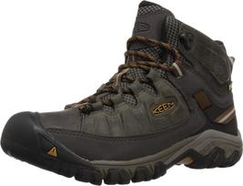 Trekking Shoes TARGHEE III MID WP Targhee Three Mid Waterproof BLACK BROWN cm [KEEN] Men's OLIVE/GOLDEN 27.5