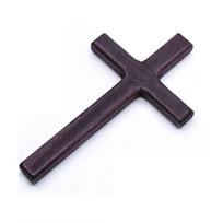 Krikščioniškas medinis kryžius 12 cm(4,7 colio) Kabinamas ant sienos didelis ilgas kryžius dviejų spalvų vyno raudonos spalvos