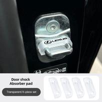 AAQG1 4Pcs Silicone Door Lock Buckle Silent Shock-absorbing Pad For Lexus F SPORT GS GX IS LS LX CT LC RC LBX NX RX 350h 450h UX 300e