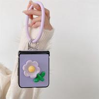 Applicable to OPPO Find N2 Flip flower bracelet leather pattern case folding screen all-inclusive portable anti-drop protective case OPPO Find N2 Flip