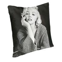 Pozavimas su gitara Namų sofos automobilio pagalvės užvalkalas Pagalvės užvalkalas Marilin Monroe Marilyn Monroe Veido kaukė Marilyn Monroe puodelis Marilyn Peach skin 18*18(CM)-1Pcs gray