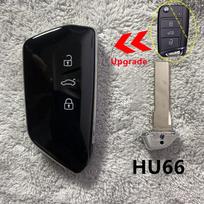 Modifikuotas automobilio rakto korpusas VW Volkswagen Golf MK8 Polo Tuguan Skoda Superb Octavia SEAT MQB atlenkiamam atnaujinimui Kortelė HU66 HU66