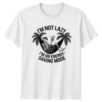 Im Not Lazy Im On TShirt Skeleton Hammock Humor Birthday Gift For Him And Her S