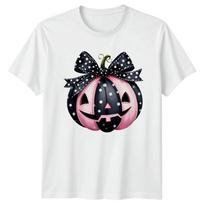 Unisexs TShirt Coquette Halloween Pink Pumpkin Halloween Gift For Her S