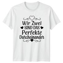 Wir Zwei Sind Das Perfekte TShirt RoUnisexce Love Anniversary Gift For Him And Her S