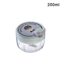 200/400ml Manual Chopper For Vegetable Fruits Onions Pepper Chopper Mixer Garlic Crusher Rotate Press Kitchen Gadgets Accessory
