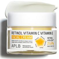 APLB Retinol Vitamin C Vitamin E Facial Cream 55ml | Presenting Hydrated Texture, Brightening, Smoothing Texture 55ml