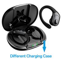 Wireless Headphones Bluetooth Earphonses with Microphones,75Hrs Playtime,IP7 Waterproof,LED Power Display Earbuds for Sports Gym