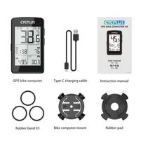 CYCPLUS M3 GPS dviračio kompiuteris Dviračių sporto dviračių priedai Belaidis ANT+ BLE 5.0 Vandeniui atsparus spidometras Dviračių važiavimo odometras M3