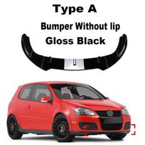 Automobilio priekinio buferio lūpa, skirstytuvas, difuzorius, kėbulo komplektas, spoileris, buferio apsauga, apsauginės dalys VW Golf 5 Golf MK5 GTI Jetta MK5 GLI Type A Gloss Black