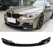 ABS Anglies Pluošto Išvaizdos Blizgus Juodas Priekinio Buferio Lūpų Dalikliai Spoileris BMW F30 F31 M Sport 2012 - 2018 3 Serijos Buferio Apsauga Gloss Black