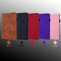 Suitable for Samsung T307U tablet leather case Xiaomi 4 tablet retro matte calf pattern embossed card holder Xiaomi 4 tablet 8inch rožinė