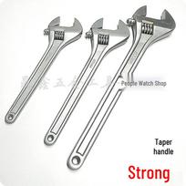 Taper Shank Adjustable Wrench Set: 15in (375mm), 18in (450mm), 24in (600mm) with Adjustable Jaw 15 inch kingo adjustable wrench