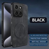 Case For Motorola Signature Moto Edge 70 Ultra 5G Magnetic For MagSafe Napa-textured PU Silicone Leather Back Cover Bumper Motorola Signature juoda