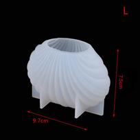 Kriauklės žvakės forma Pasidaryk pats Gipso amatas Namų dekoras Amatas Rankų darbo reikmenys 9.7x5.3cm balta