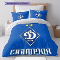 FC Dynamo Kyiv  Pattern Bedding Quilt Set Quilt Cover Pillowcase Home Decoration Birthday Gift (1 * duvet cover + 2 * pillowcase, without core) 135x200cm