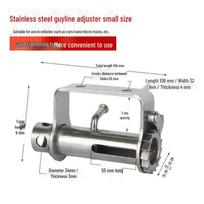 Stainless Steel Welded Ratchet Rope Tightener and Strap Bundler
