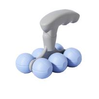 Quiet Handheld Massager Spine Relaxation Muscle Rolling Ball Manual Cervical Spine Massager  Body mėlyna