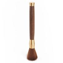 Coffee Grinder Cleaning Brush Wooden Handle Bean Powder Dusting Espresso Brush Barista Tool Coffee Machine cleaning Brush brown
