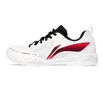 Li Ning Comfortable Simple Shock Absorbing Wear Resistant Breathable Non Slip Low Top Training Shoes Unisex Sneakers White Black Red APTU005-3 42⅓