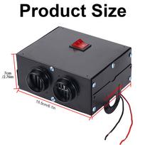 12V 500W Automobilio Šildytuvas Transporto Priemonės Šildymo Pagalbinė Priemonė Nešiojamas Automobilio Šildytuvas Kompaktiškas Atitirpinimo Priemonė Atitirpinimo Priemonė Automobilio Van Šildymas Oro Šildytuvas juoda