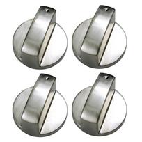 4Pcs Oven Knob Cooktop Metal Knob Adaptors Gas Stove Rotary Switches Replacement 6mm