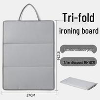 Three-Fold Heat-Resistant Portable Ironing Board Pad - Foldable, Flat, and Hanging Type