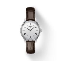 Tissot Leather Strap silver Dial Men's Fashion Watch T063.209.16.038.00 sidabras