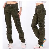 Cargo Pants Unisex laisvalaikio laisvalaikio alpinizmo kelnės 28 armijos žalia spalva
