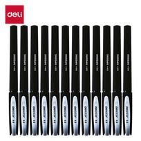 Deli 0.5mm Black Gel Pen (12-pack)