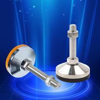 Adjustable Heavy-Duty Non-slip Shock Absorbing Foot Pad with M12/M16 Support Base D60 M12*50