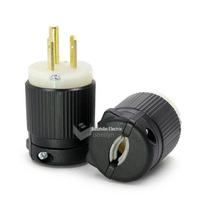 American Standard NEMA 5-15P Three-Pin Power Cord Plug, 15A
