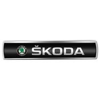 LAX4 Car Styling 3D Aluminum Metal Body Fender Trunk Decorative Sticker Accessories For Skoda Octavia Rapid Fabia Superb Kamiq VRS A5 For Skoda juoda