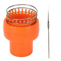 Wire Crochet Loom Orange Ergonomic Design Auto Release Safe sturdy Wire Crochet Knitter for Hat Scarf Socks