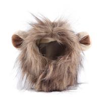 Lion Mane Wig For Cat Strap On Cute Lion Hair Cat Clothes Funny Pet Headwear Furry Costumes For Cats Small Dogs Cat Lion Hood L