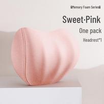Cloud-Like Suede Memory Foam Headrest & Lumbar Support: Breathable Universal Car Cushion & Neck Pillow