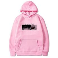 Tokyo Ghoul Kaneki Ken Eyes Japan Anime Print Megztinis Hoodie Laisvas Hip Hop Megztinis Punk Streetwear Harajuku Moteriškas megztinis 4XL juoda