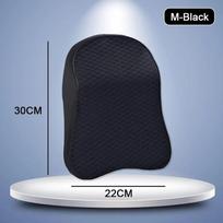 Car Seat Headrest Pad 3D Memory Foam Pillow Head Neck Pain Relief Travel Neck Support Breathable Mesh Fabric Memory Foam S black gray