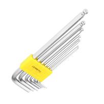 7PCS Extended Ball End Hex Key LWrench Set Professional Repairing Kit Hand Tool white