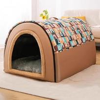 2024 New Dog Kennel Winter Warm Large Dog Oversized Dog House House Closed Winter Removable Golden Pet Four Seasons Use 40x35x35cm